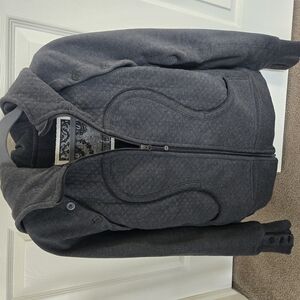 LULULEMON Gray Quilted Hoodie Jacket